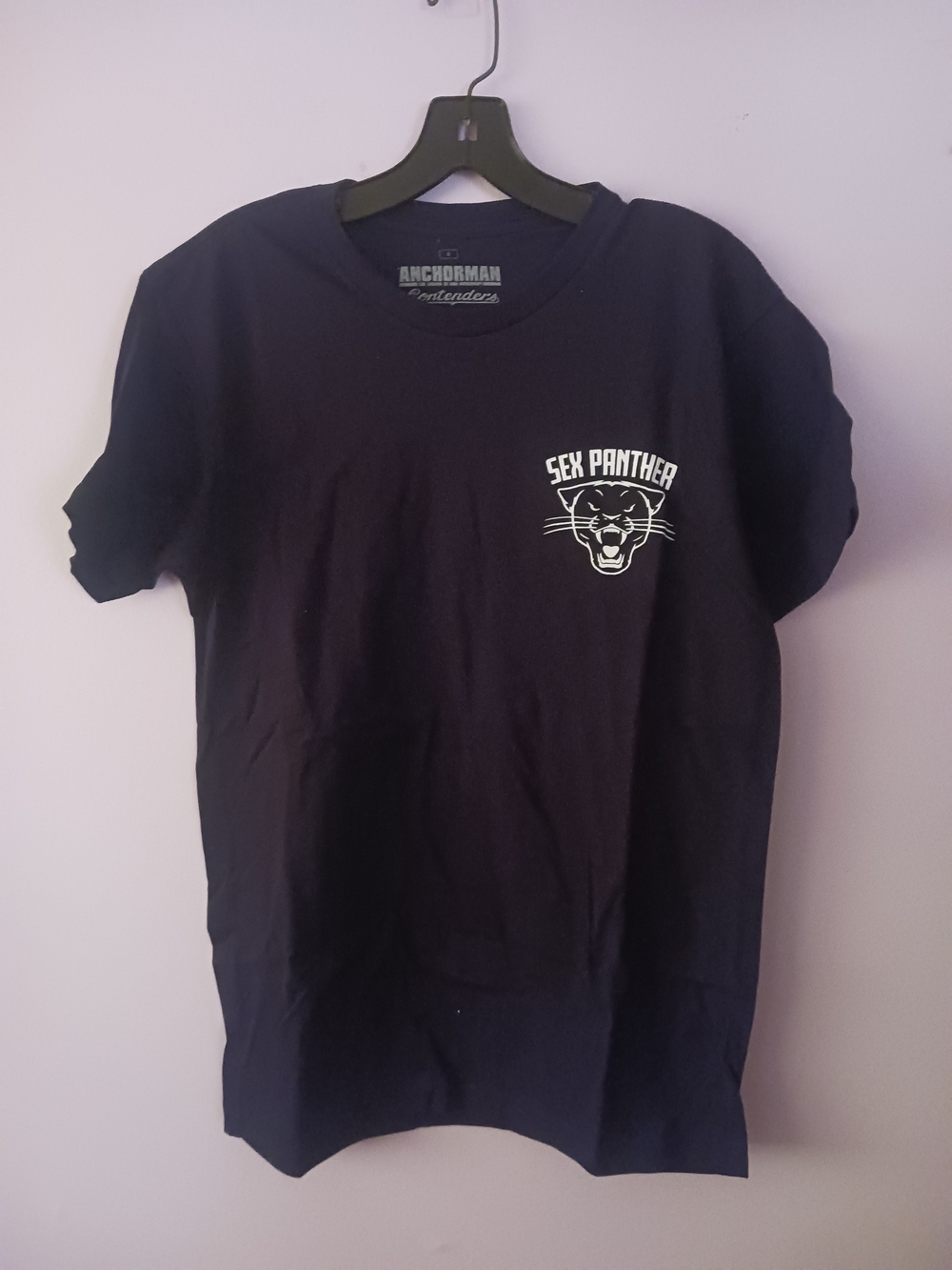 New Anchorman Men's Sex Panther Graphic Tee in Black size snall